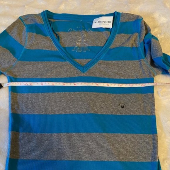 2/$40 Aeropostale Striped Stretch Sweater Ladies Size M NWT - Picture 5 of 8